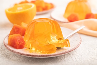 Papaya and orange jelly.