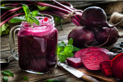Beetroot smoothie.