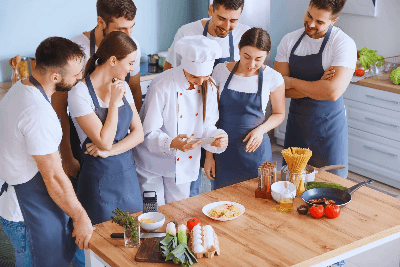 Halal food cooking classes attended by non Muslims.