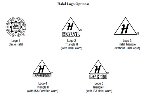 All ISA Halal logos.