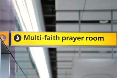 Muslim prayer room.