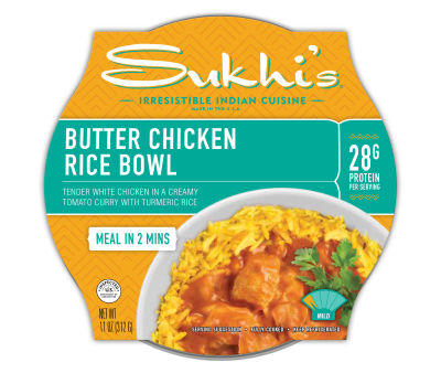 Sukhi's butter chicken rice bowl.
