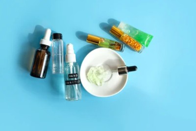 Homemade natural hand sanitizer.