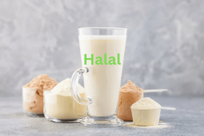 Halal protein shake.